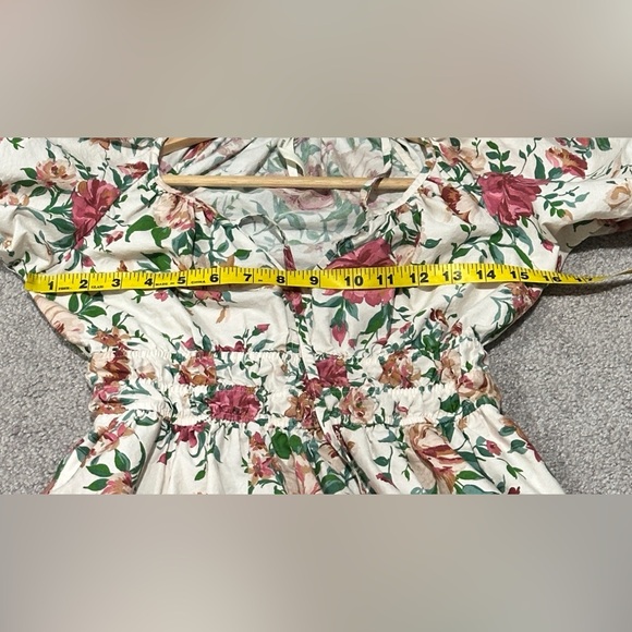 Anthropologie Somerset Maxi Dress Puff-Sleeve Floral Cottagecore Size XXS - Picture 8 of 10